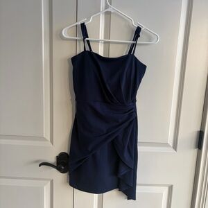 Trixxi Elegant Navy Blue Juniors Dress